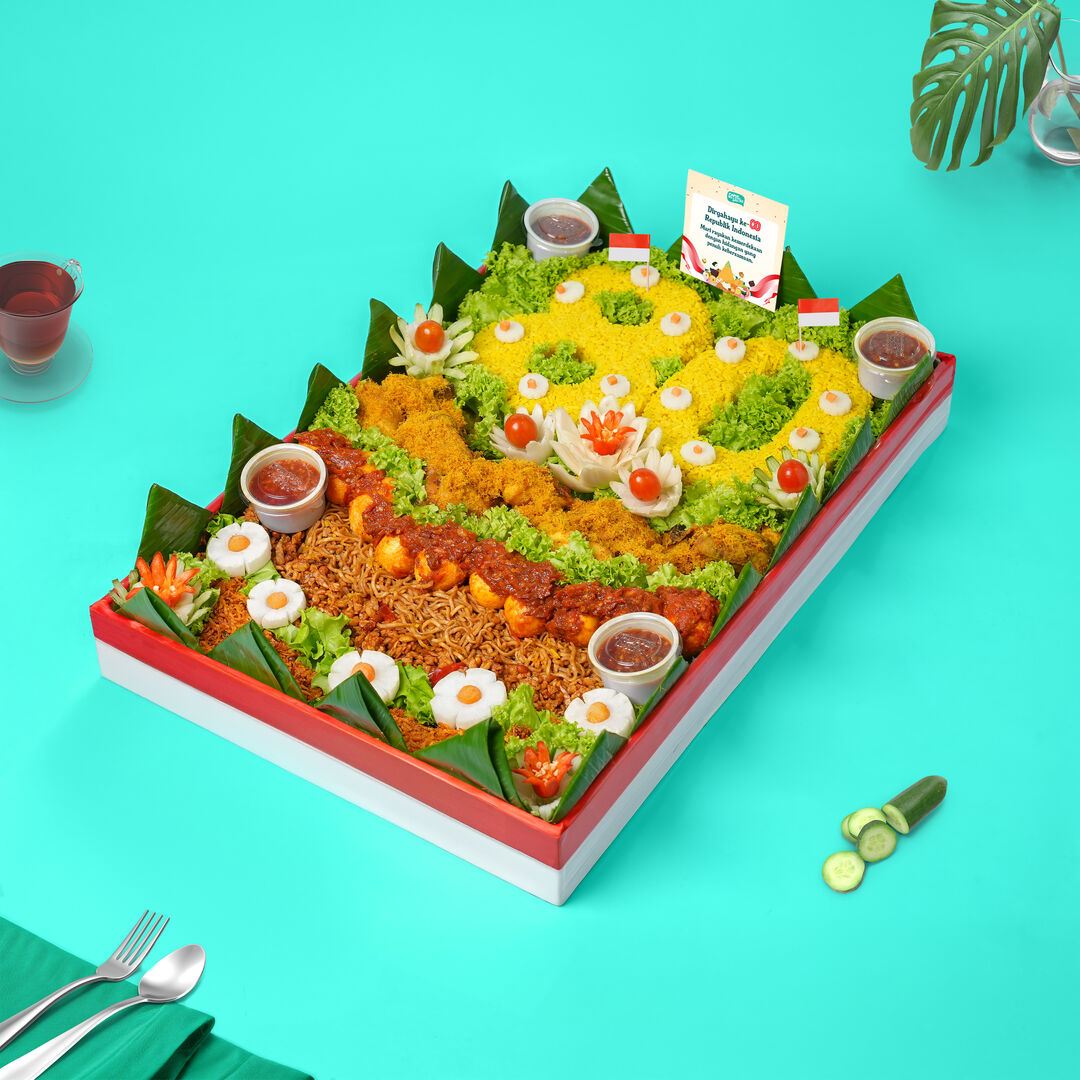 Custom Porsi - Hantaran Nasi Kuning Spesial Agustus