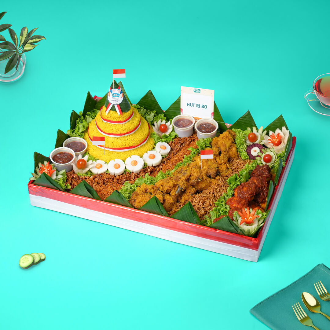 Custom Porsi - Hantaran Nasi Kuning Spesial Agustus