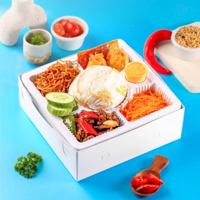 Nasi Bakar Isi Cumi dan Ayam