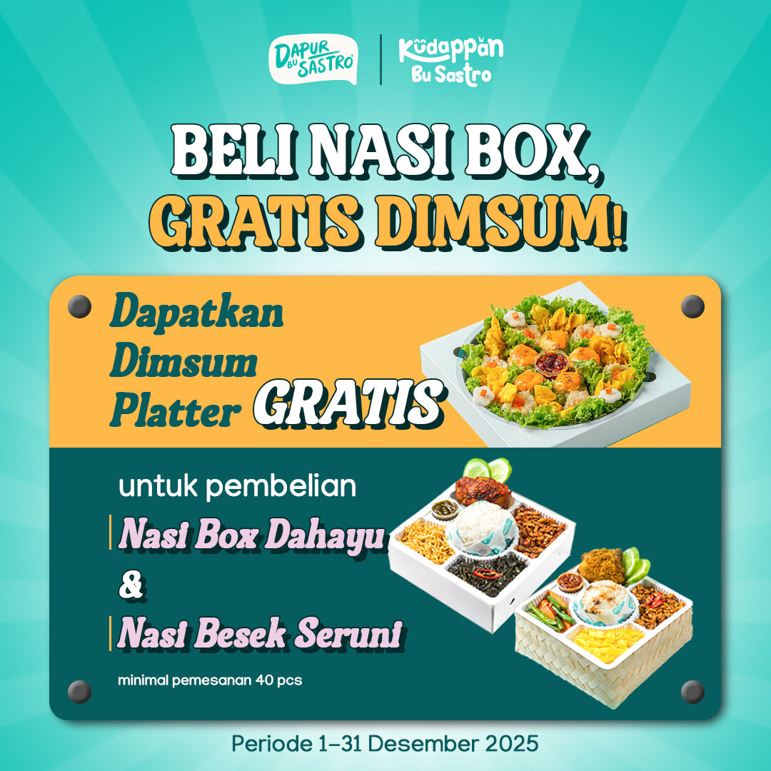 Promo Nasi Box Gratis Dimsum Platter