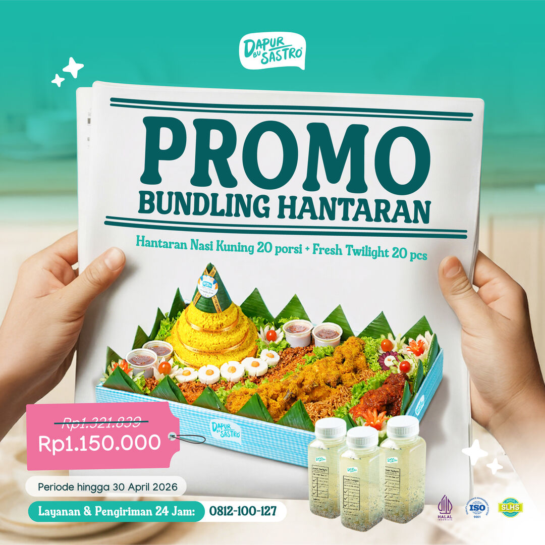 Promo Bundling Hantaran Nasi Kuning 20 porsi dan Fresh Twilight 