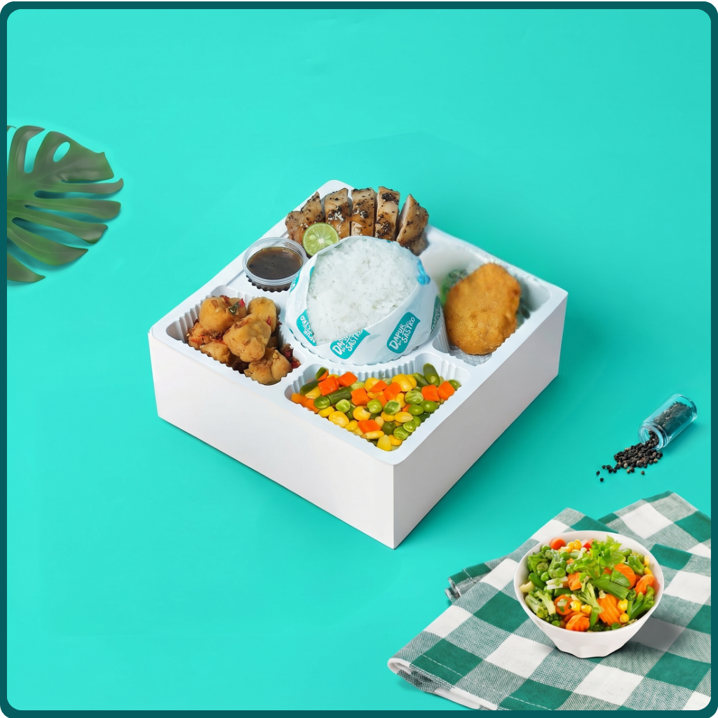 Nasi Box Ayam Madu Lada Hitam