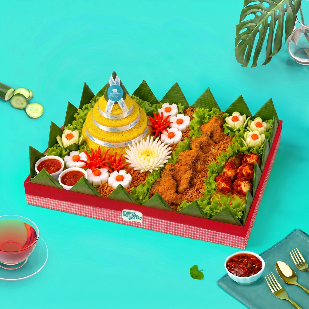 5 Porsi - Hantaran Nasi Kuning 