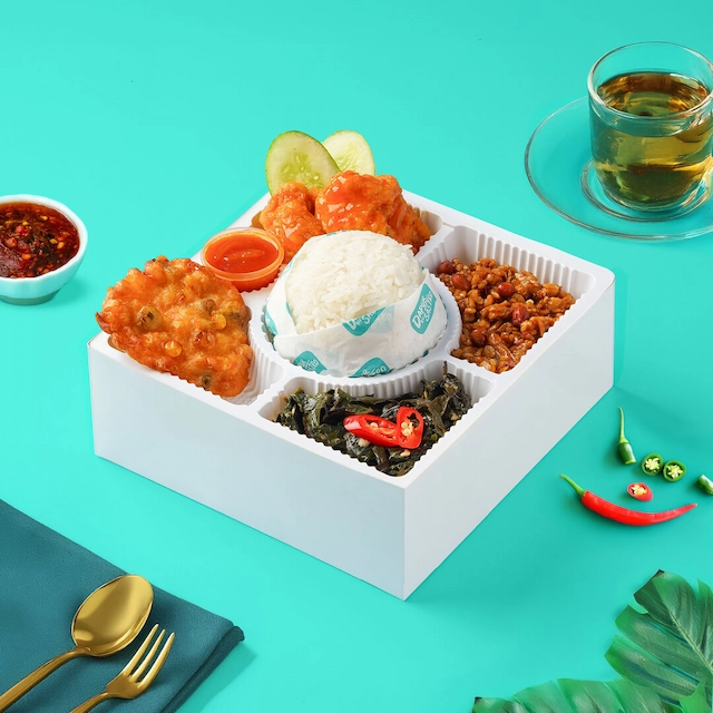 Nasi box dari Dapur Bu Sastro untuk sajian tamu arisan