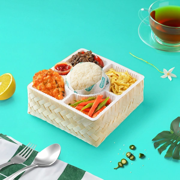 Nasi box dari Dapur Bu Sastro untuk tahlilan 40 hari