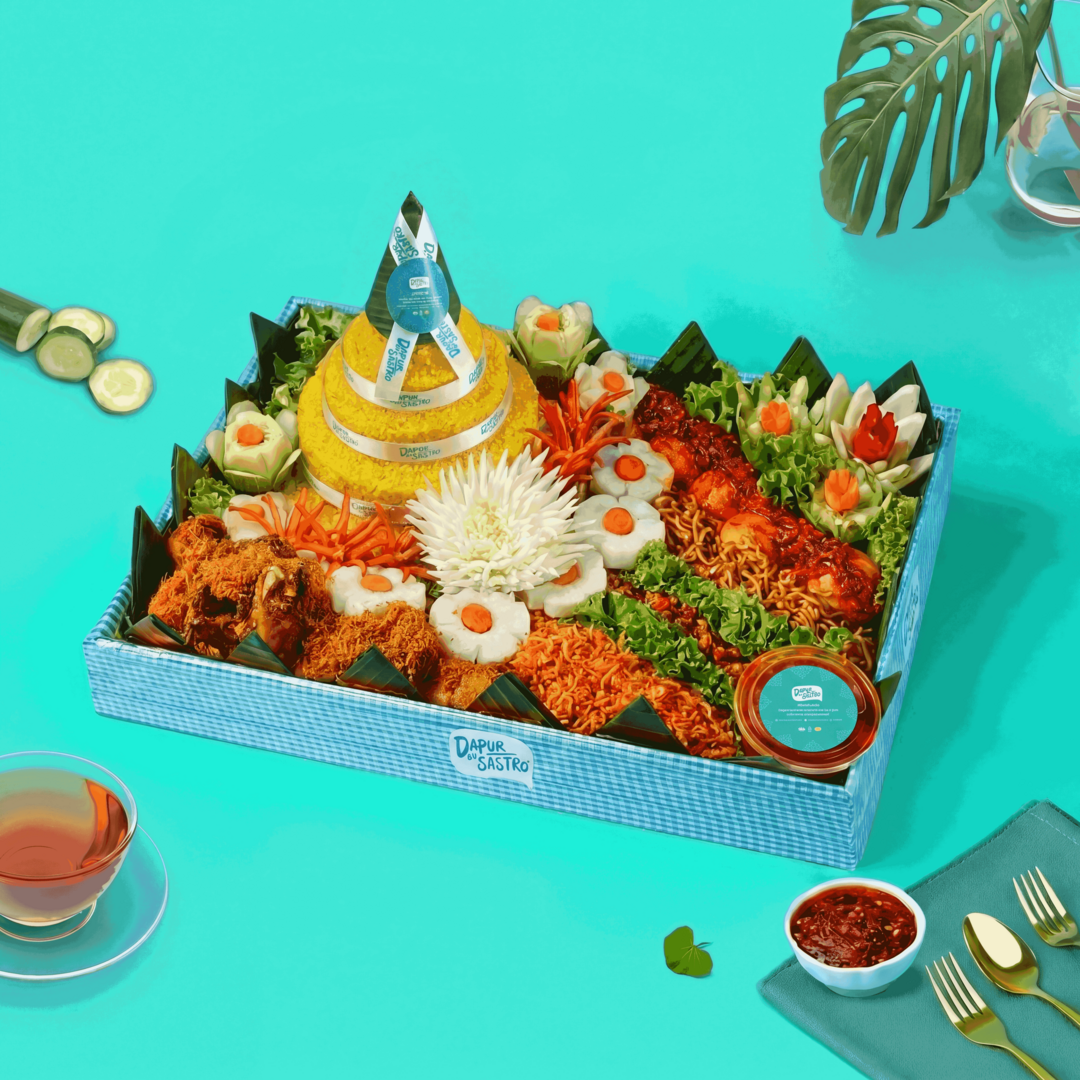 5 Porsi - Hantaran Nasi Kuning 